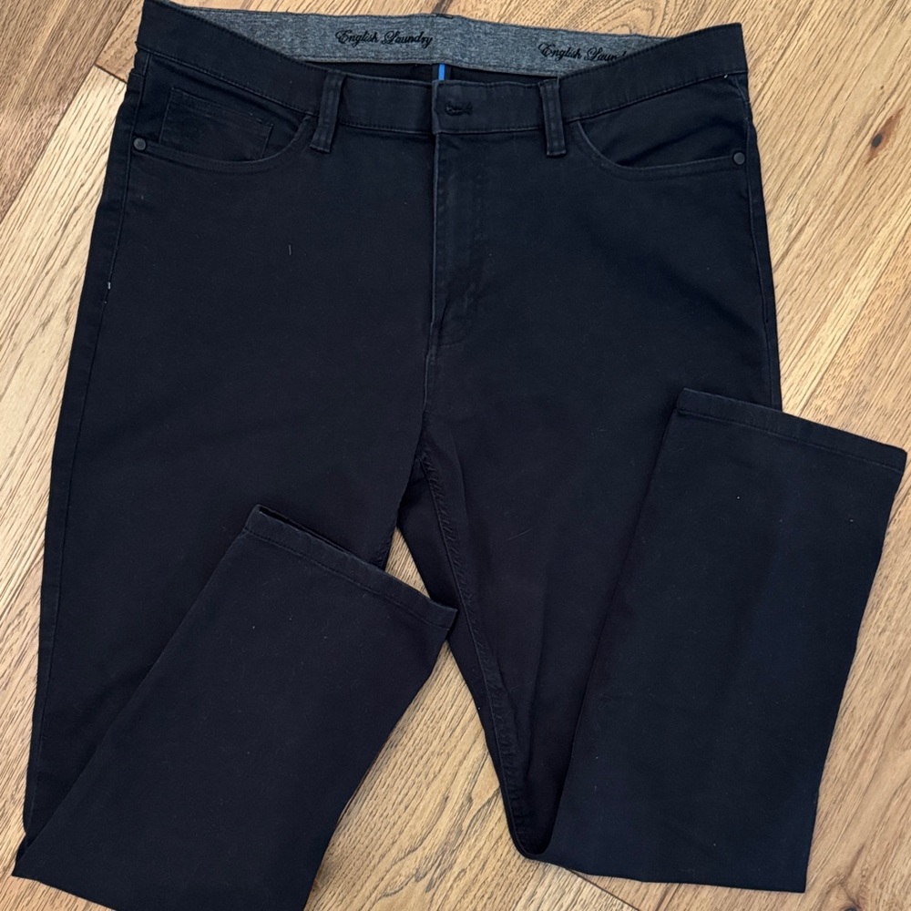 😊English Laundry Black Slim Straight Jeans